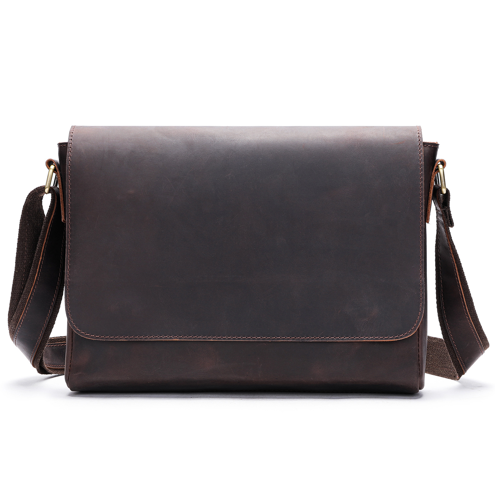 Túi đeo chéo nam DA BÒ  thật phong cách mới - DCN9458