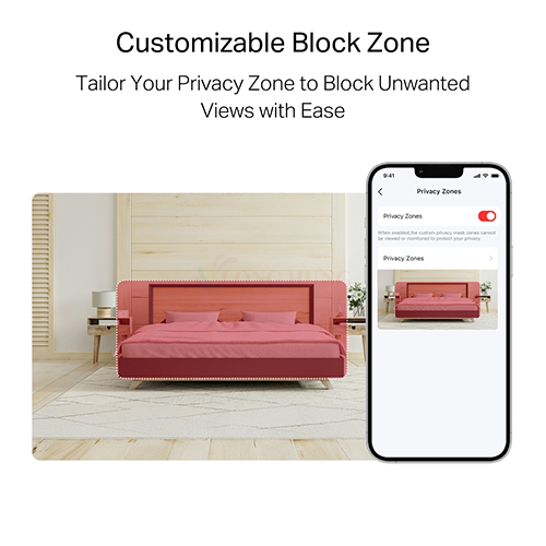 Camera trong nhà Mercusys Pan/Tilt Home Security Wifi 3MP 2K MC210 - Hàng chính hãng