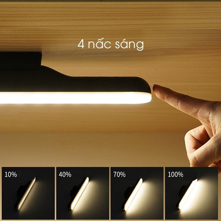 Đèn led 2in1 treo tường tích điện ,gắn bàn học , bàn làm việc, hỗ trợ ánh sáng chụp ảnh , không cần khoan