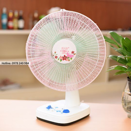 Lưới bọc quạt loại to có dây kéo an toàn cho trẻ nhỏ . Đường kính tối đa 50cm