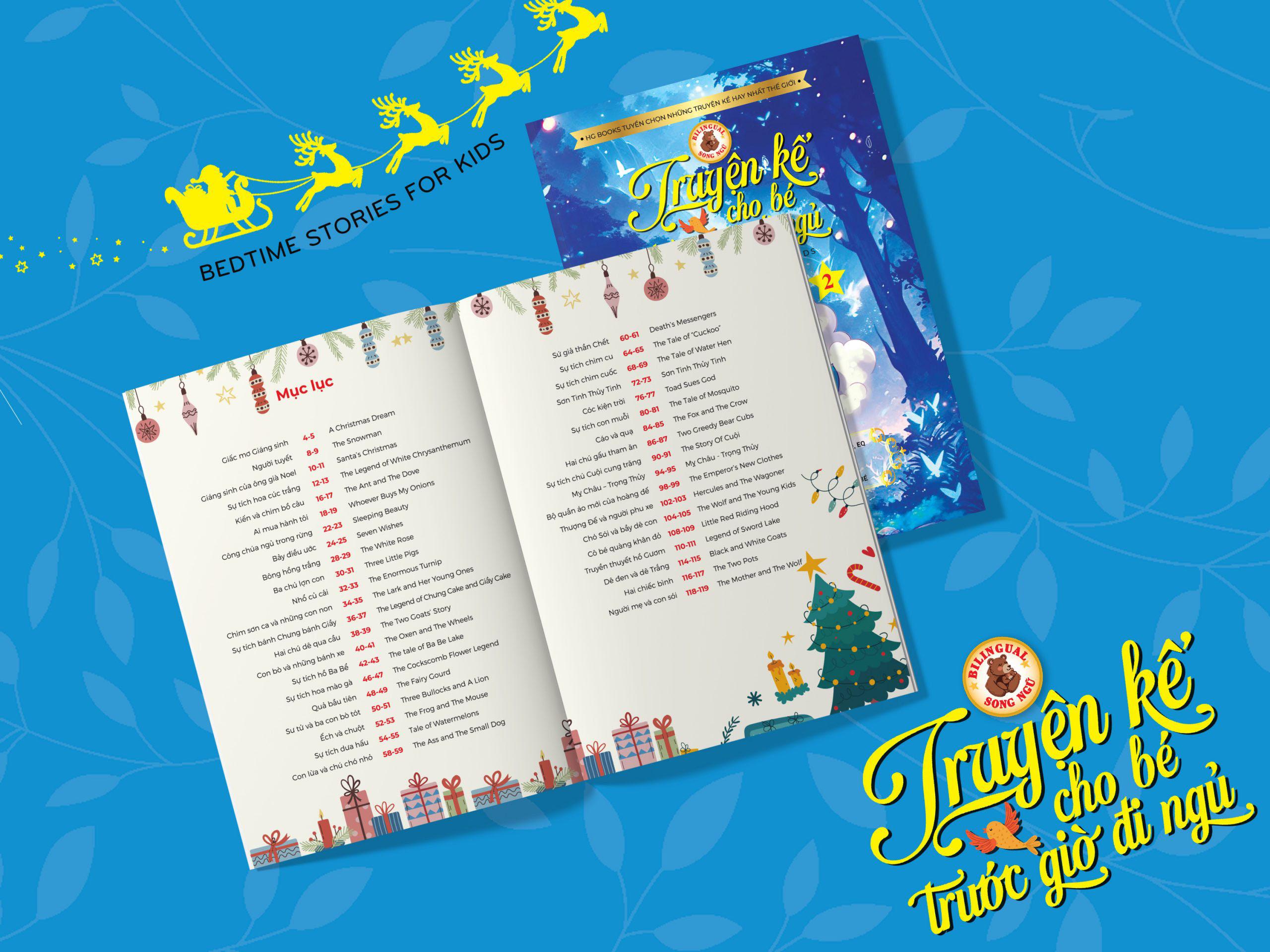 Truyện Kể Cho Bé Trước Giờ Đi Ngủ - Bedtime Stories For Kids - Song Ngữ Việt-Anh - Quyển 2