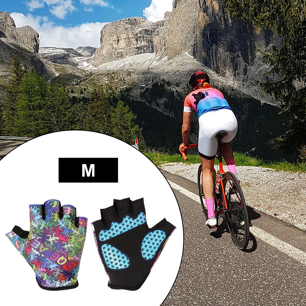 Half Finger Short Padded Gloves Fingerless Bike Outdoor Sports Gym