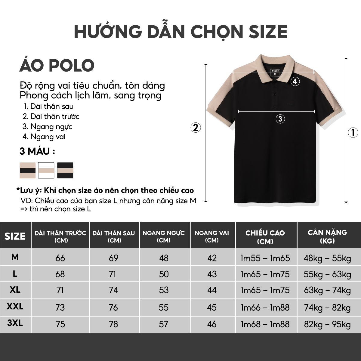 Áo thun polo nam TSIMPLE có cổ ngắn tay vải cotton cá sấu cao cấp form rộng big size A02006