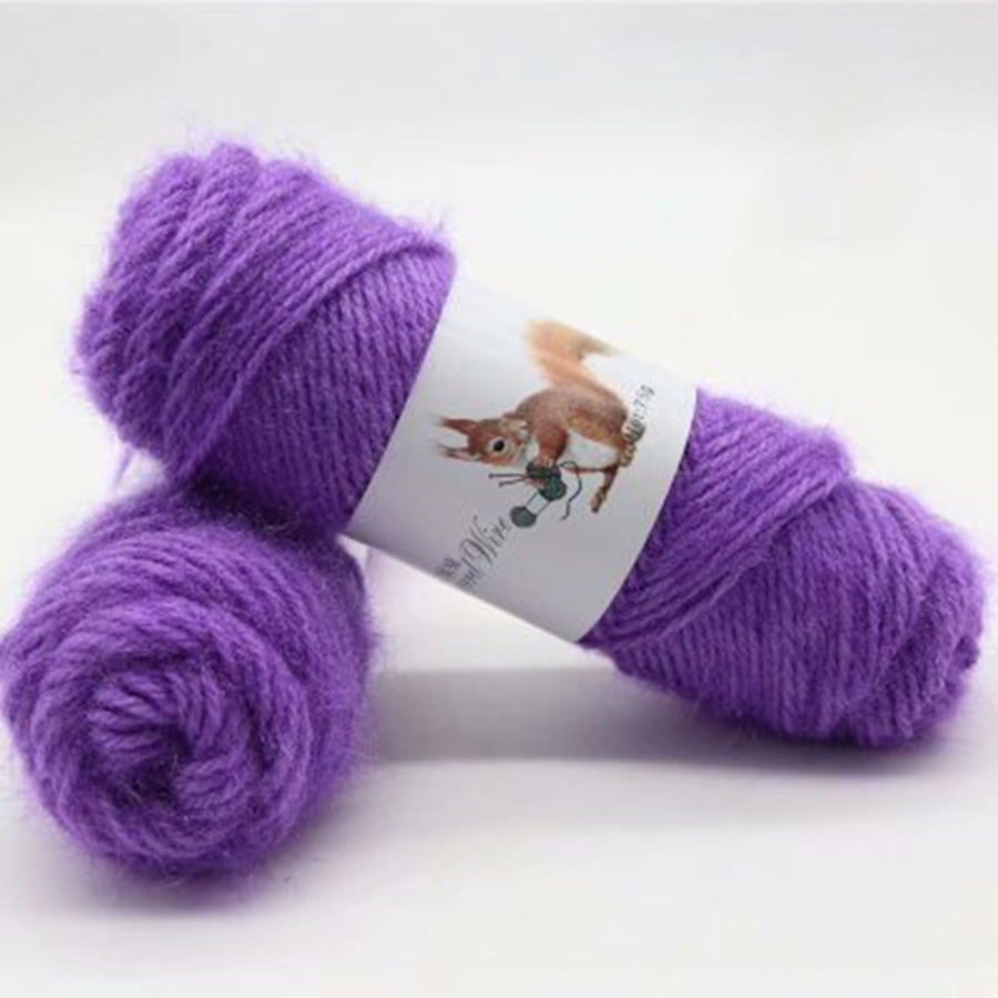 Len sợi đan móc dành cho người mới bắt đầu, len đan khăn cuộn 70g gồm 32 màu