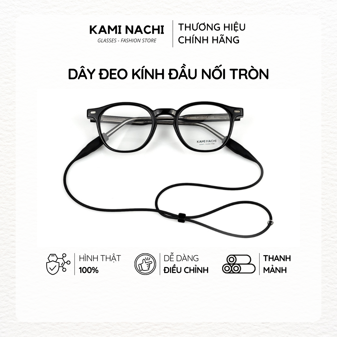 Hình ảnh Dây đeo chống trượt cho mắt kính KAMI NACHI phiên bản nâng cấp lỗ tròn 4mm chất liệu silicon