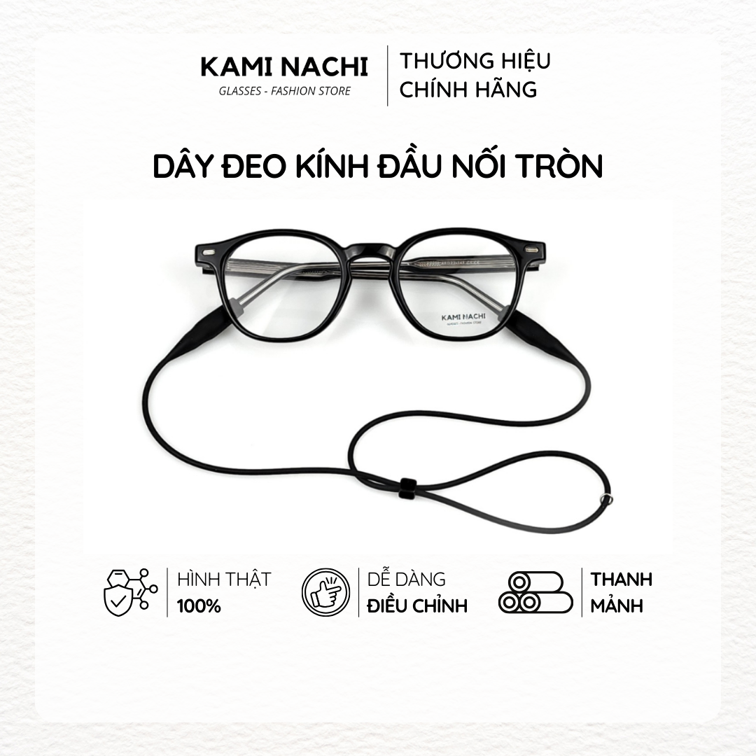 Dây đeo chống trượt cho mắt kính KAMI NACHI phiên bản nâng cấp lỗ tròn 4mm chất liệu silicon