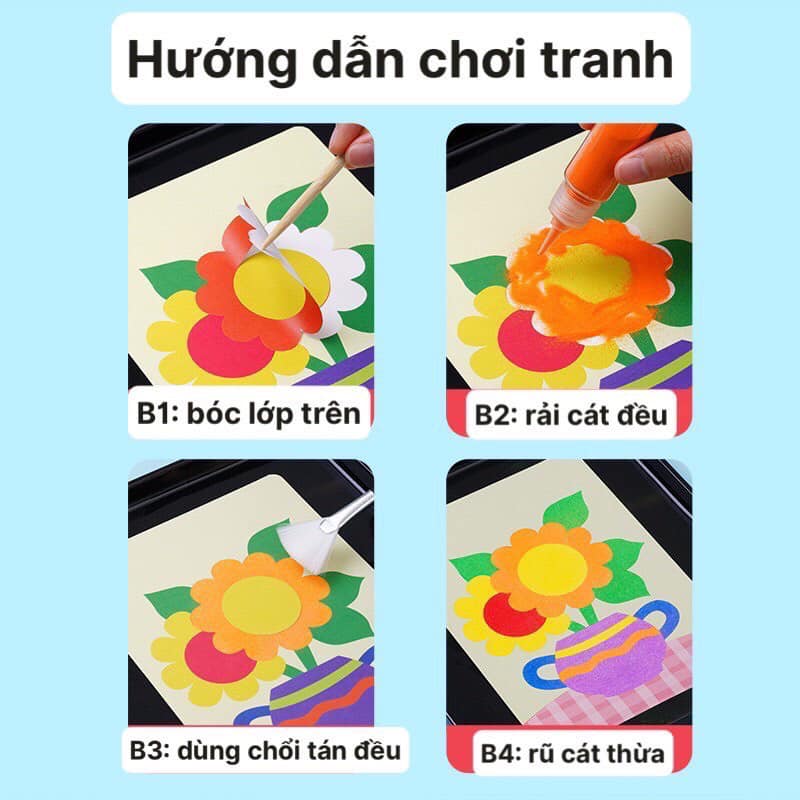 BỘ 16 BỨC TRANH TÔ MÀU CÁT NHIỀU CHỦ ĐỀ ĐÁNG YÊU CHO BÉ