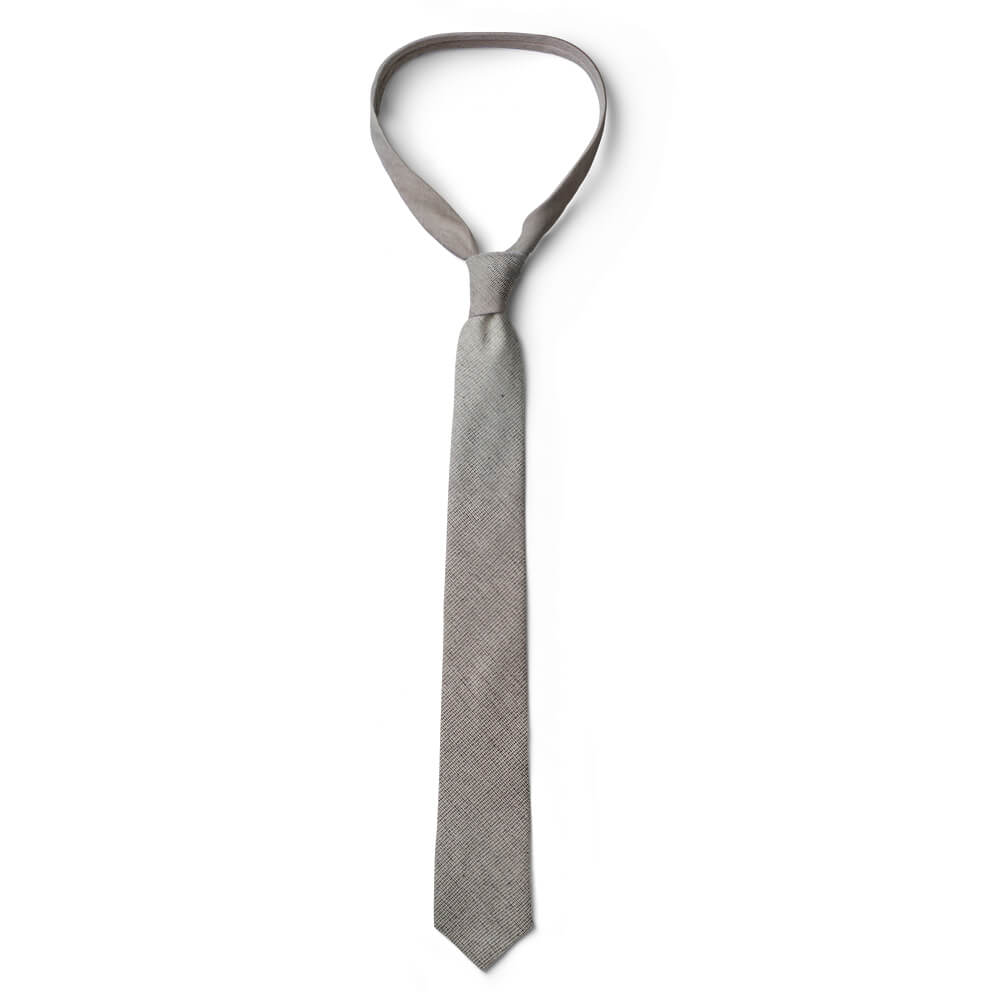 Cà vạt nam, cà vạt bản nhỏ, cà vạt 6cm-Cà vạt lẻ bản nhỏ 6cm màu xám trơn