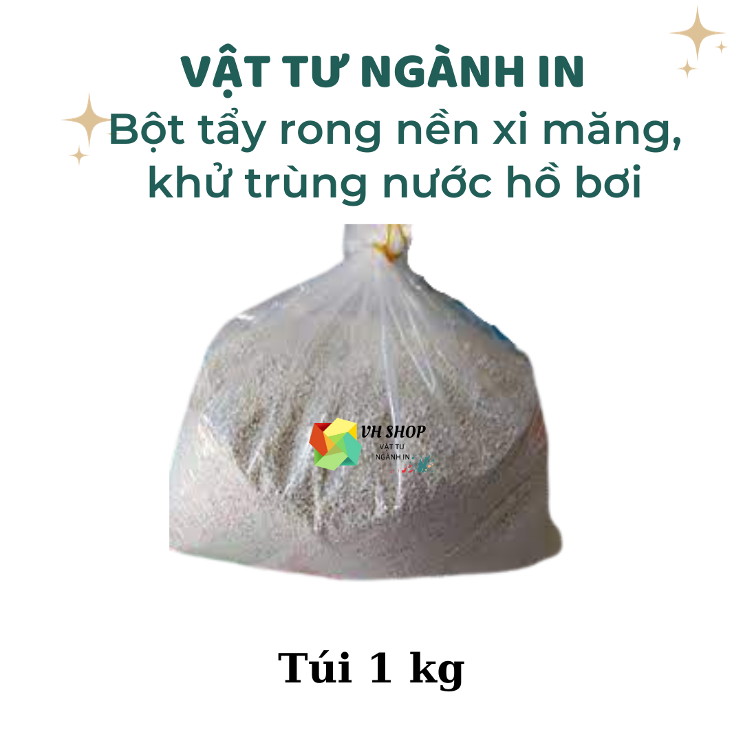 1 kg bột tẩy rong nền xi măng, khử trùng nước hồ bơi