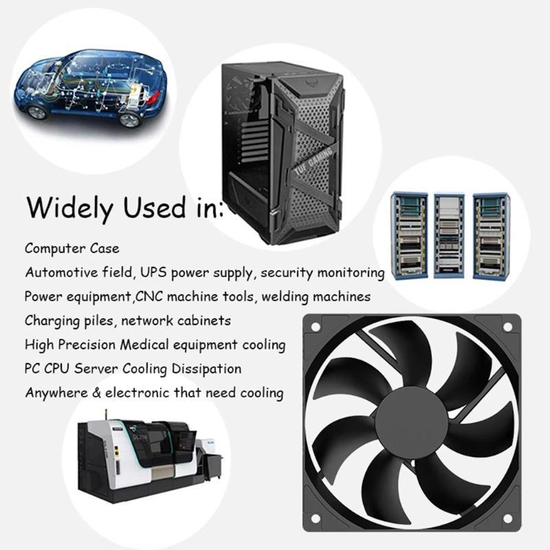 Quạt tản nhiệt không chổi than 120x120x25mm 5V DC USB 2Pin cho máy tính