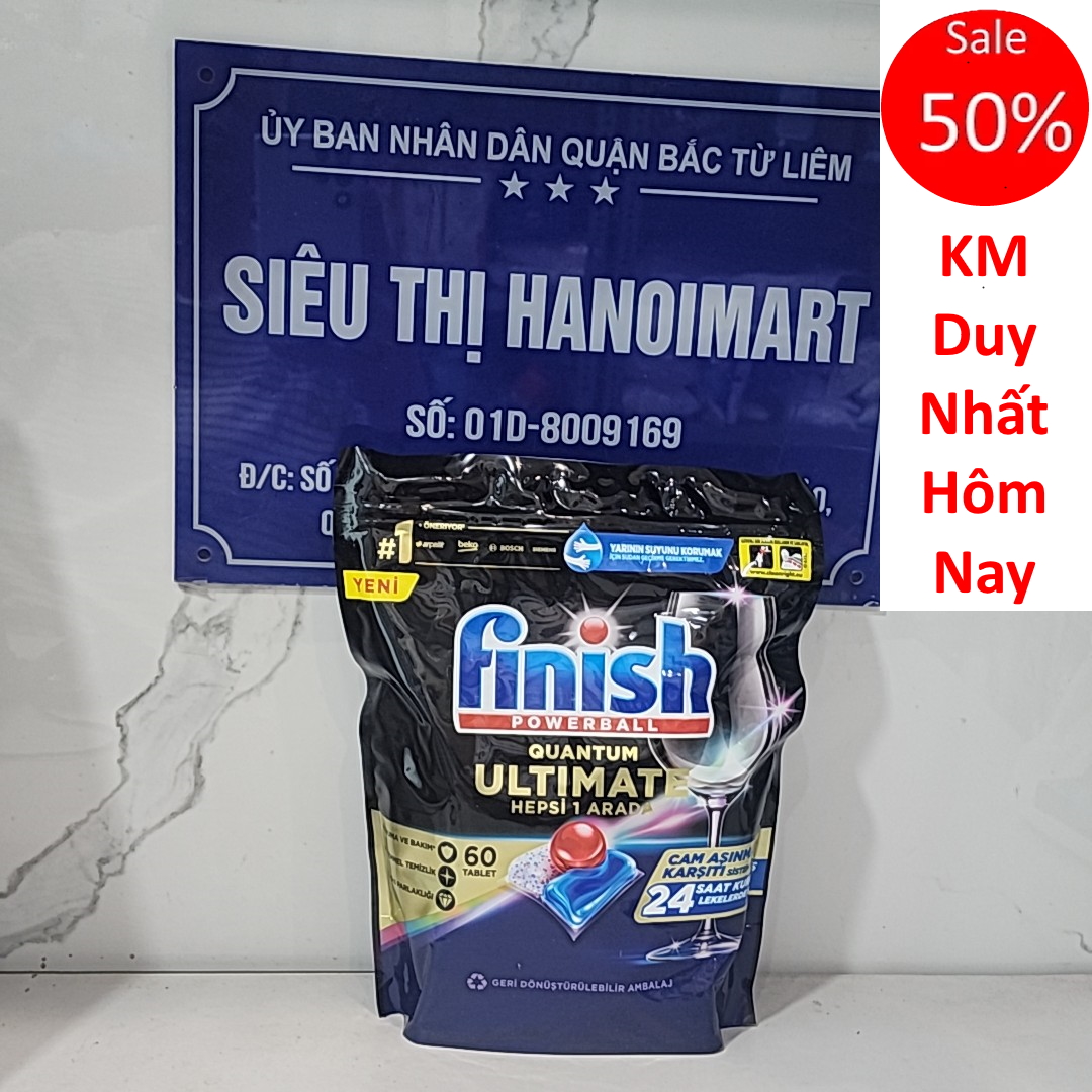 Viên rửa chén bát Finish Quantum Max 72v/ Ultimate 60v