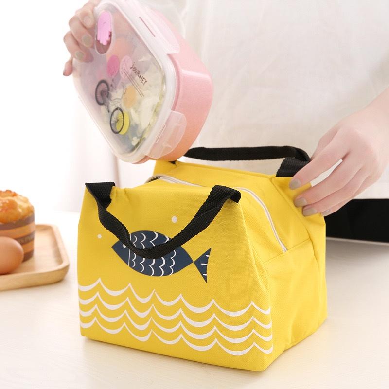 Túi Giữ Nhiệt 2 Lớp Bảo Quản Thức Ăn Nước Uống Tiện Dụng