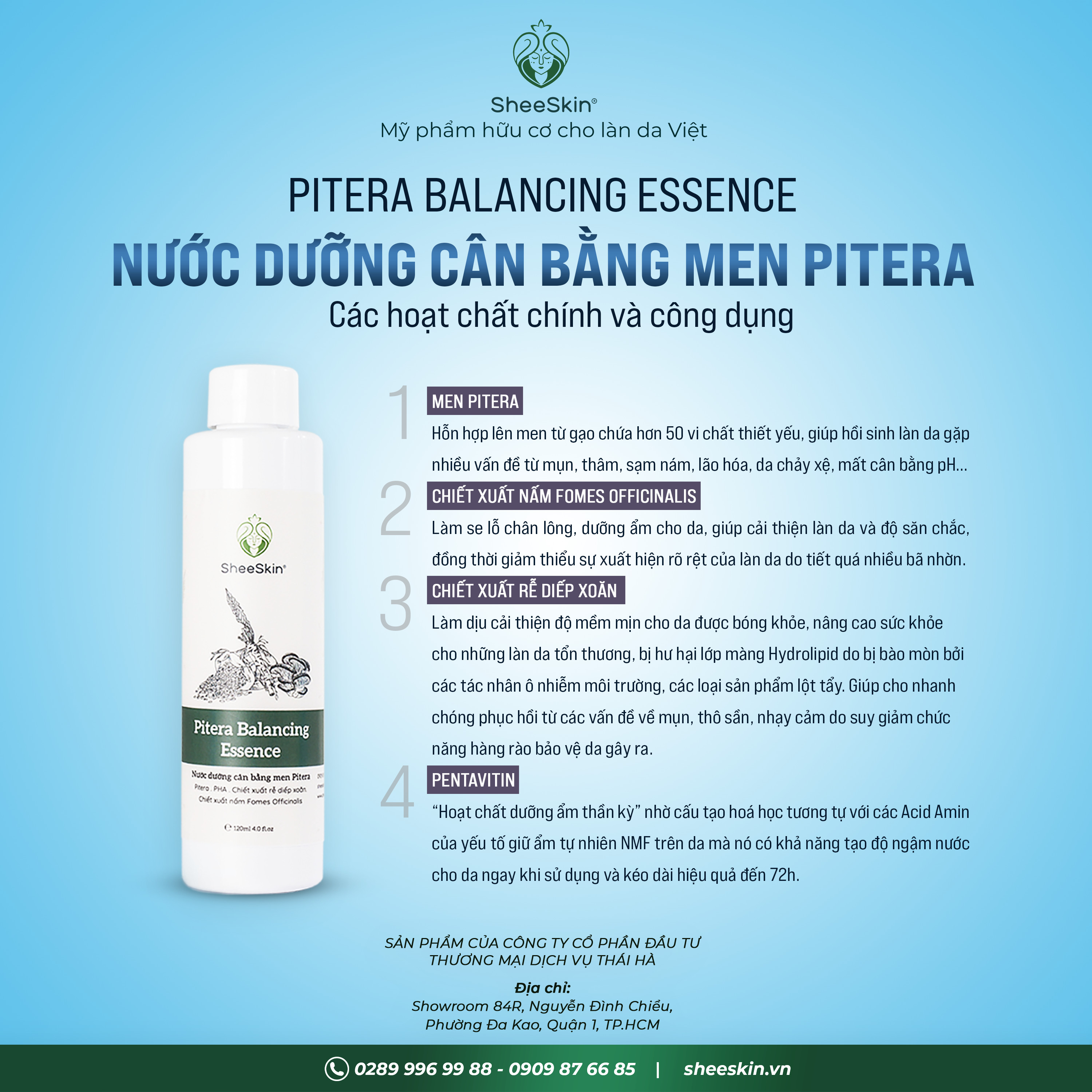 NƯỚC DƯỠNG CÂN BẰNG MEN PITERA SHEESKIN 120ML