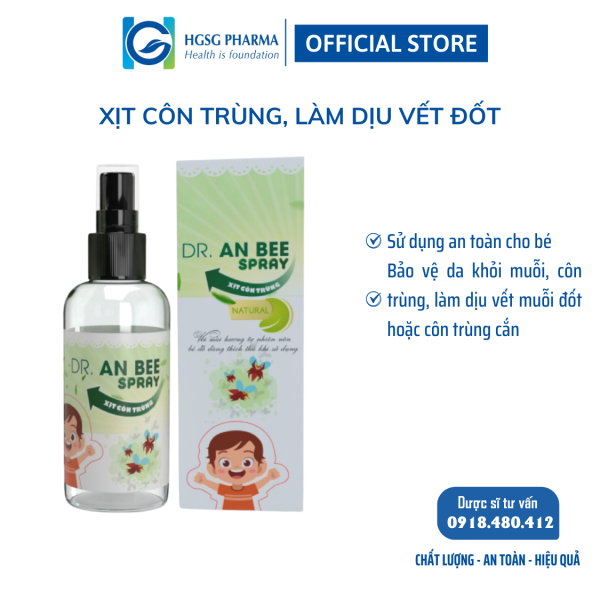 Xịt côn trùng cho trẻ em và người lớn HGSG Pharma DR.ANBEE