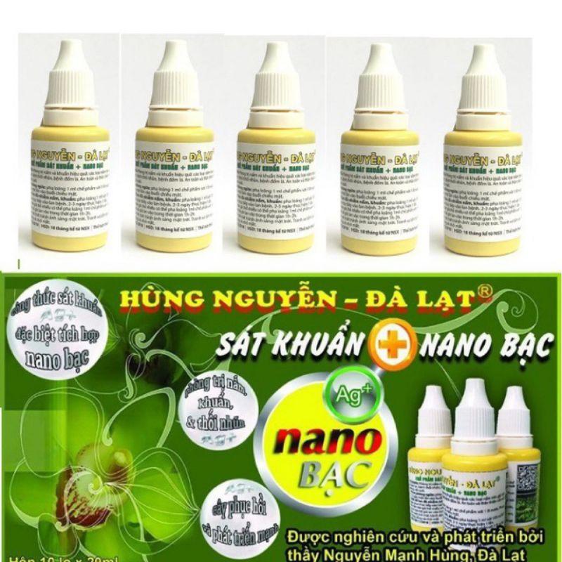 Nano Bạc Hùng Nguyễn (Nano ag) hộp 10 lọ