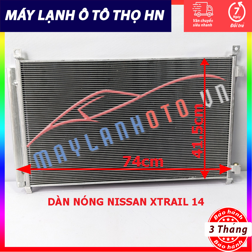 Dàn (giàn) nóng Nissan Xtrail 2016 Hàng xịn Thái Lan (hàng chính hãng nhập khẩu trực tiếp)