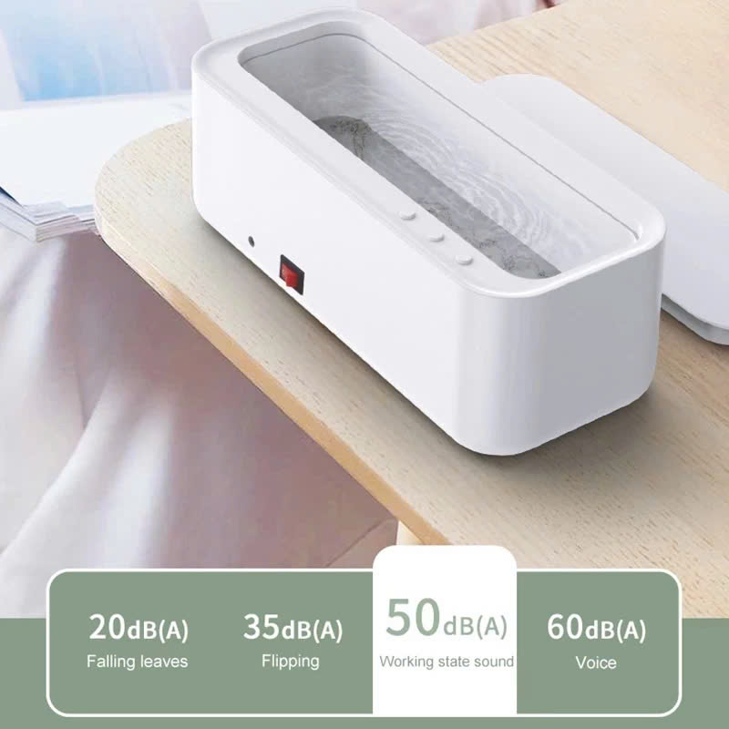 Máy Rửa Siêu Âm 45000Hz Cho Mắt Kính, Đồng Hồ, Trang Sức – Sạch Bóng Trong Vài Phút, Siêu Tiện Lợi