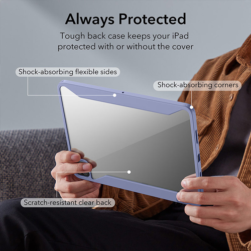 Bao da ESR dành cho iPad Pro 12.9″ Rebound Hybrid Case 360 - Hàng Chính Hãng
