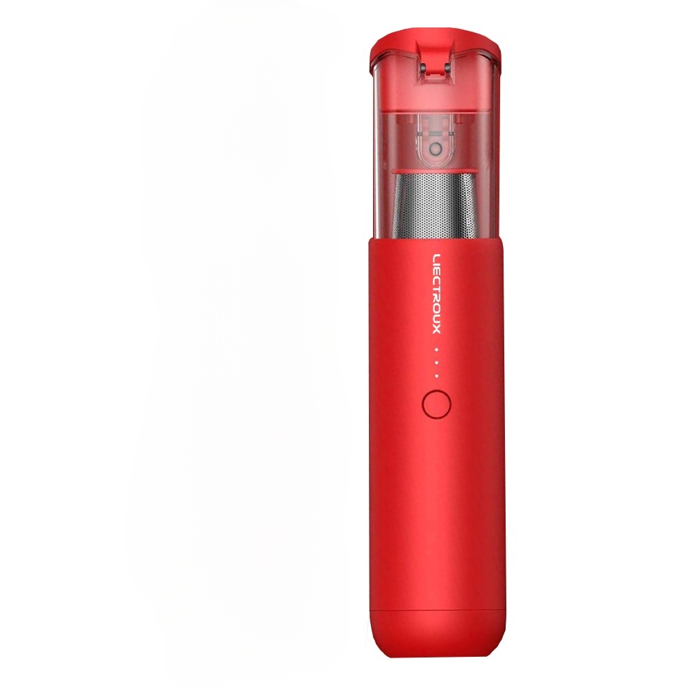 Máy hút bụi mini không dây Liectroux i3 Thiết kế nhỏ gọn Động cơ mạnh mẽ Dung lượng pin lớn Cổng sạc USB tiện lợi Sản phẩm mới của thương hiệu LIECTROUX ROBOTICS Hàng chính hãng - Màu đỏ