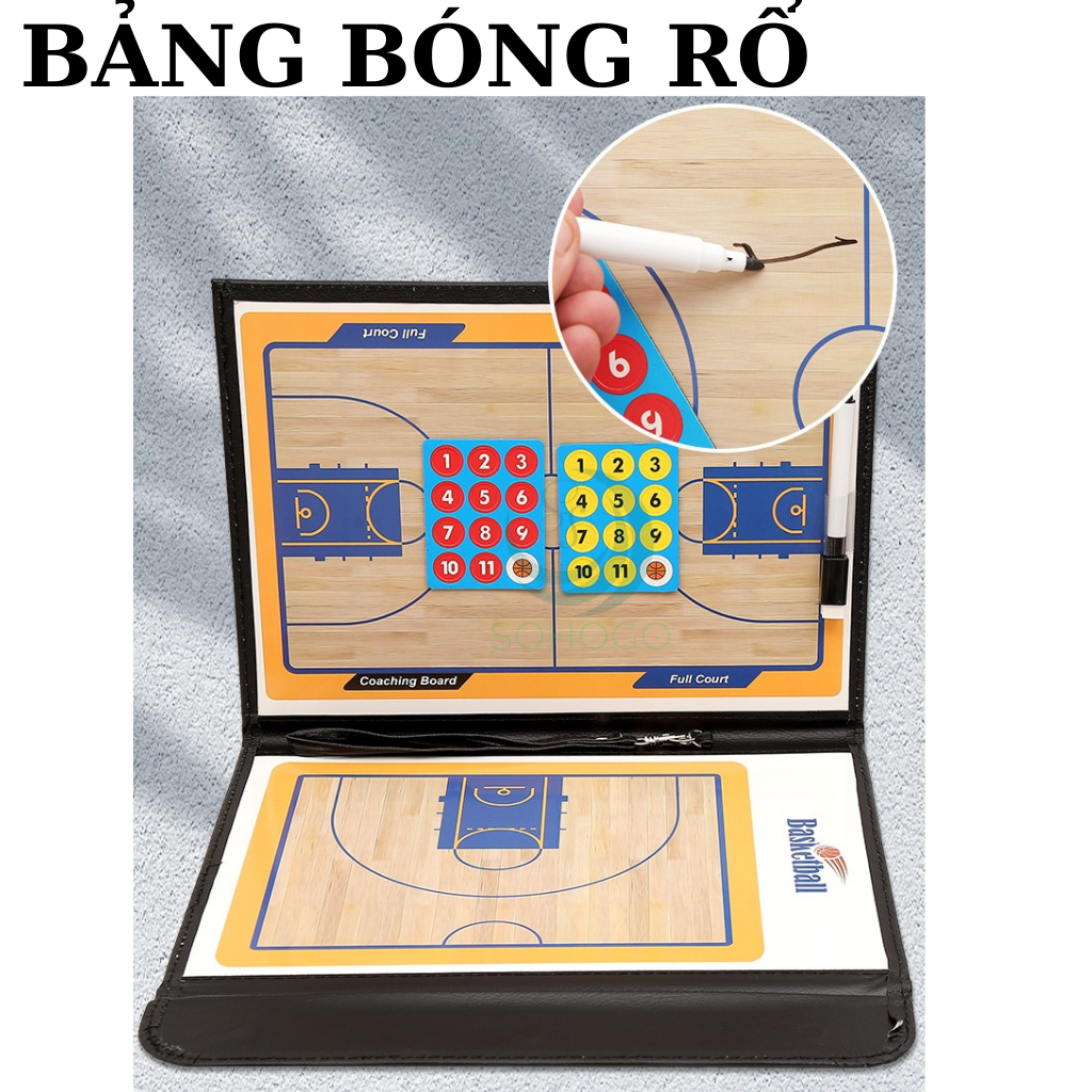 Bảng Chiến Thuật Thể Thao Đa Năng – Bóng Rổ, Bóng Đá, Bóng Chuyền (kèm nam châm &amp; bút dạ) Bảng Chiến Thuật Đa Năng 3in1 – Dùng Cho Bóng Rổ, Bóng Đá, Bóng Chuyền   Bảng Ghi Chiến Thuật Thể Thao Kèm Nam Châm &amp; Bút Xóa