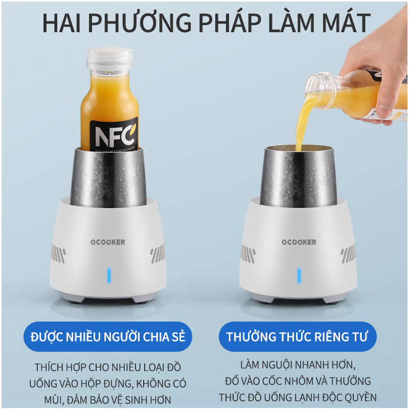 Cốc làm lạnh nhanh mini Qcooker - Làm lạnh trong vòng 3 phút