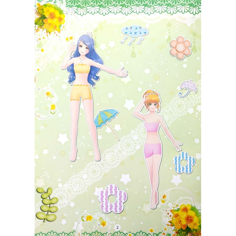 Sách Dán hình trang phục công chúa 6 - Công chúa kiêu sa 65N