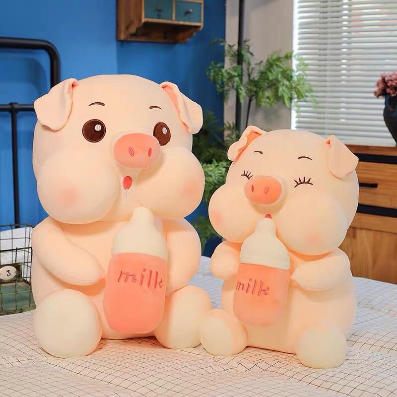 Heo ôm bình sữa cao cấp cực mịn- đủ size