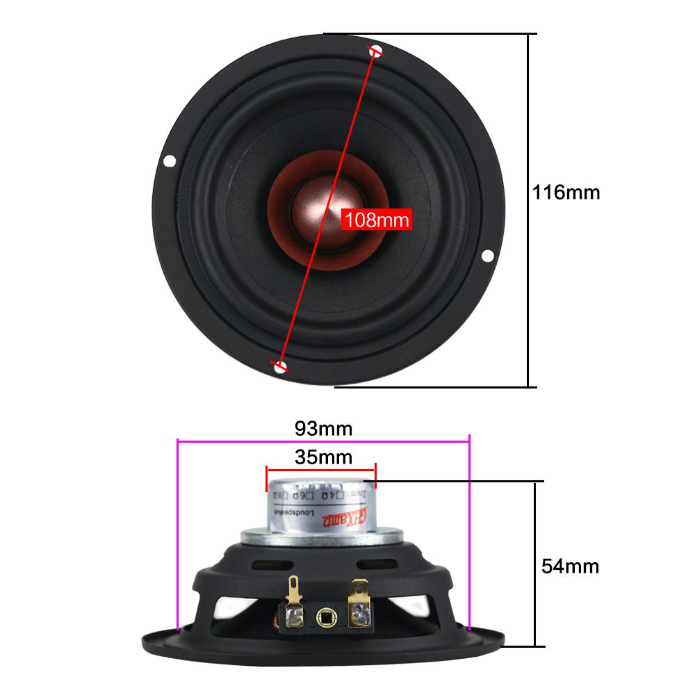 AIYIMA 3 inch lụa phim tweeter 4OHM 15W Neodymium loa từ với bộ tản nhiệt nhôm cho hệ thống rạp hát tại nhà 2PCS DIY