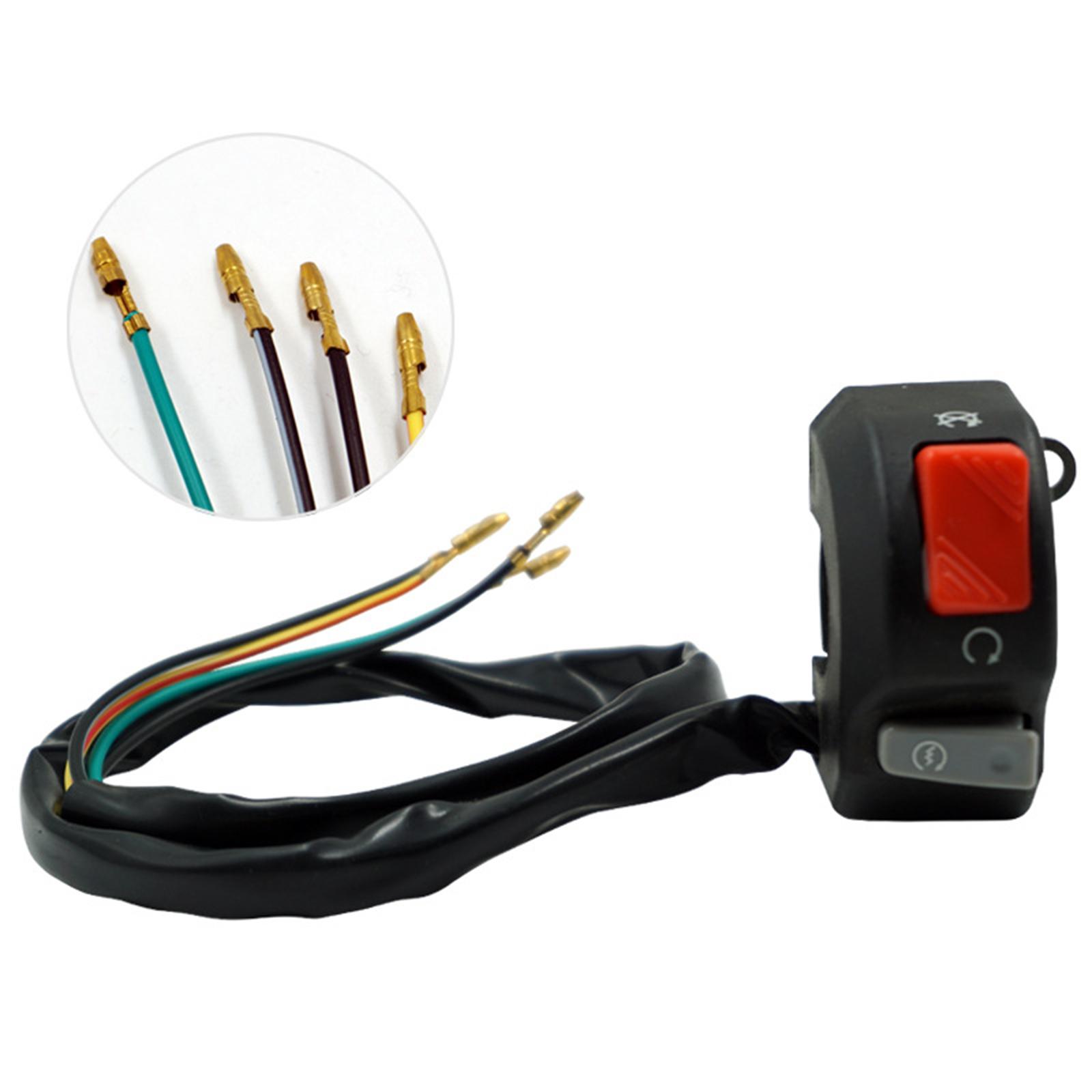 22mm Motorcycle Engine Stop Start Switch ON OFF Button for ATV Scooter Quad