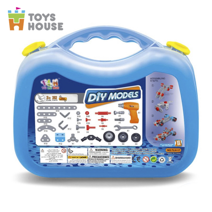 Đồ chơi phát triển kỹ năng cho bé - DIY MODELS lắp ghép mô hình 3D 2 trong 1 Toyhouse TLH nhựa mềm