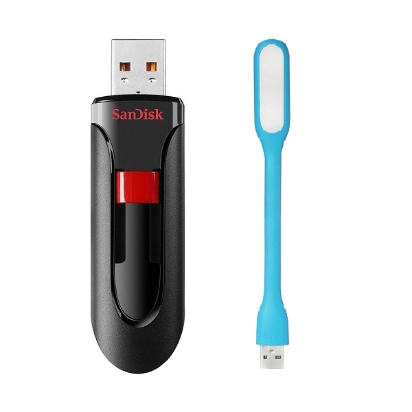 USB SanDisk CZ600 - USB 3.0 - Hàng Chính Hãng + Tặng kèm Đèn Led
