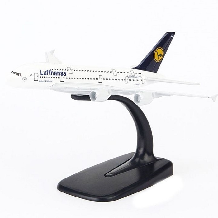 Mô hình máy bay tĩnh A380 Lufthansa 16cm