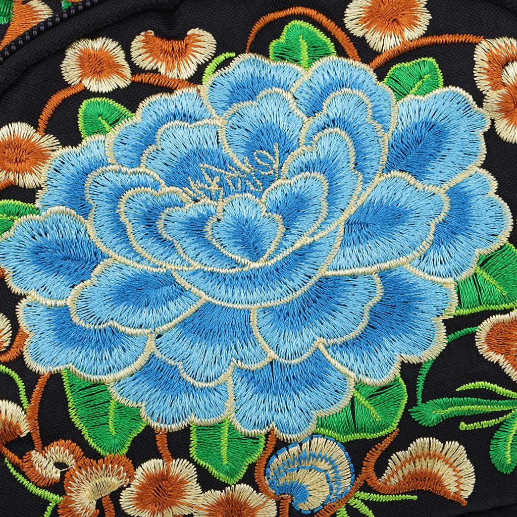Fashion Ladies Embroidery Canvas Polyester Cotton Crossbody Bag Shoulder Bag Shoulder Bag Travel Bag