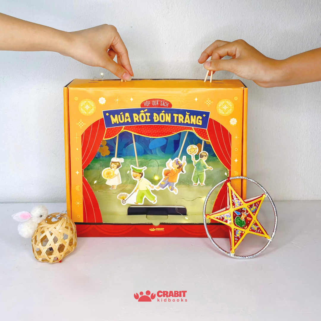 Set quà DIY Trung Thu - Múa rối đón trăng - Crabit Kidbooks