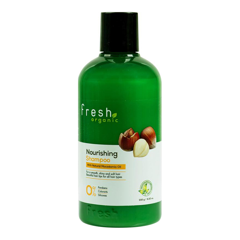 Bộ dầu gội và xả dưỡng tóc từ hạt Macca Fresh Organic Maccadamia Oil (Dầu gội 250g + Dầu xả 180g)