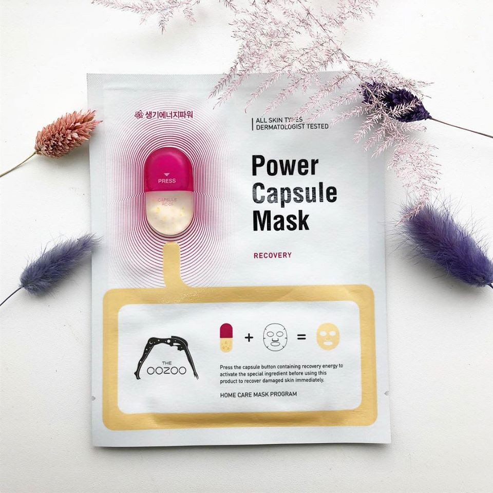 Mặt Nạ Phục Hồi Tươi Trẻ Cho Da Nhạy Cảm THE OOZOO Power Capsule Mask Recovery