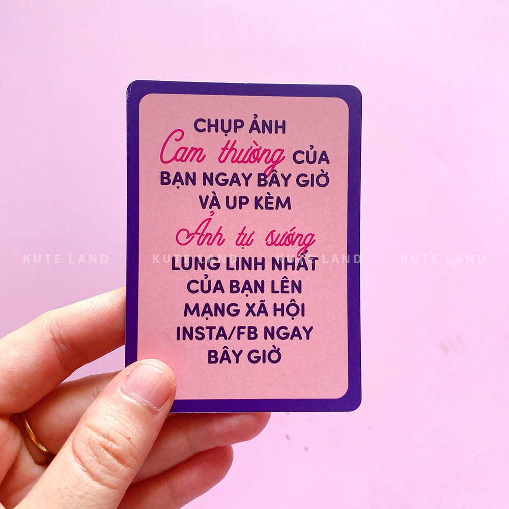 Bộ Bài Uống Đê Bản Mở Rộng Khắm Khú 20 Lá Drinking Game Dành Cho Nhóm Bạn Cặp Đôi Trong Bữa Nhậu