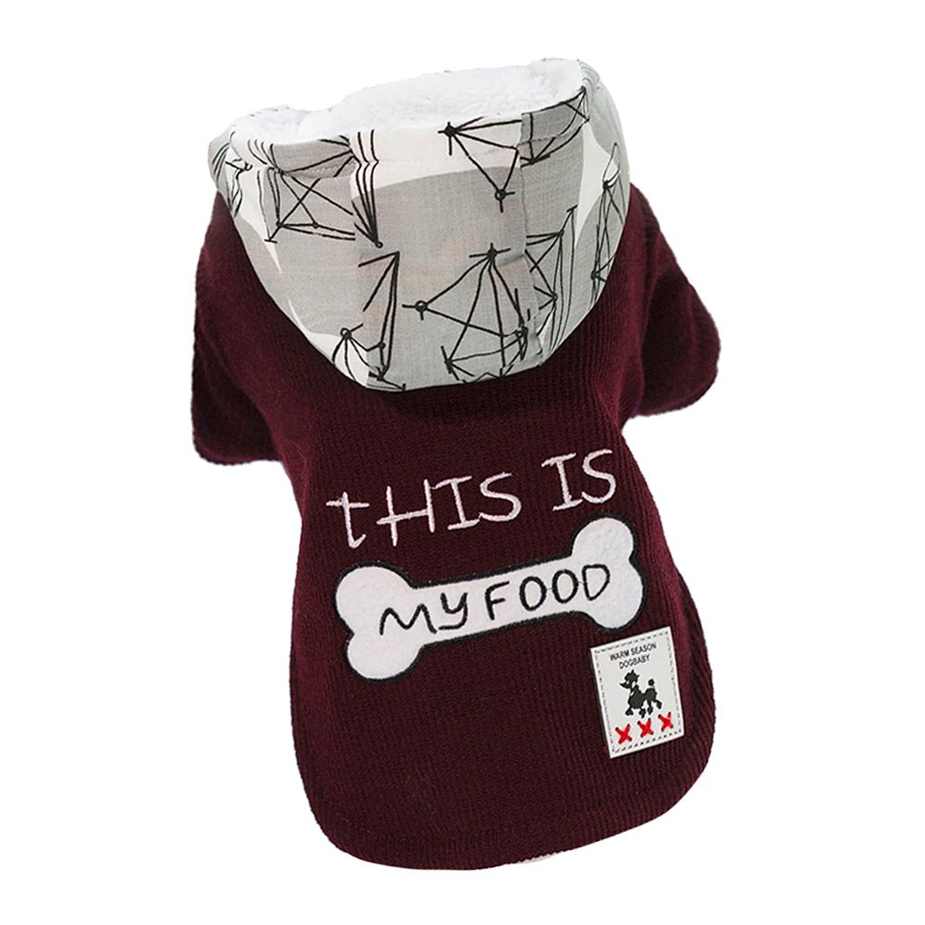 Dog Coat Hoodie Pet Winter Clothes Warm Soft for Medium Large Dogs