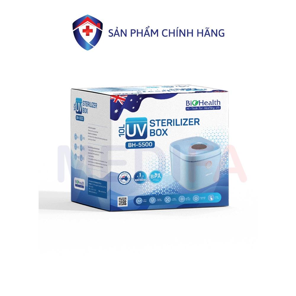 Máy tiệt trùng UV cửa trên BioHealth BH5500 dung tích 10L, thiết kế nhỏ gọn, trang bị đèn ban đêm