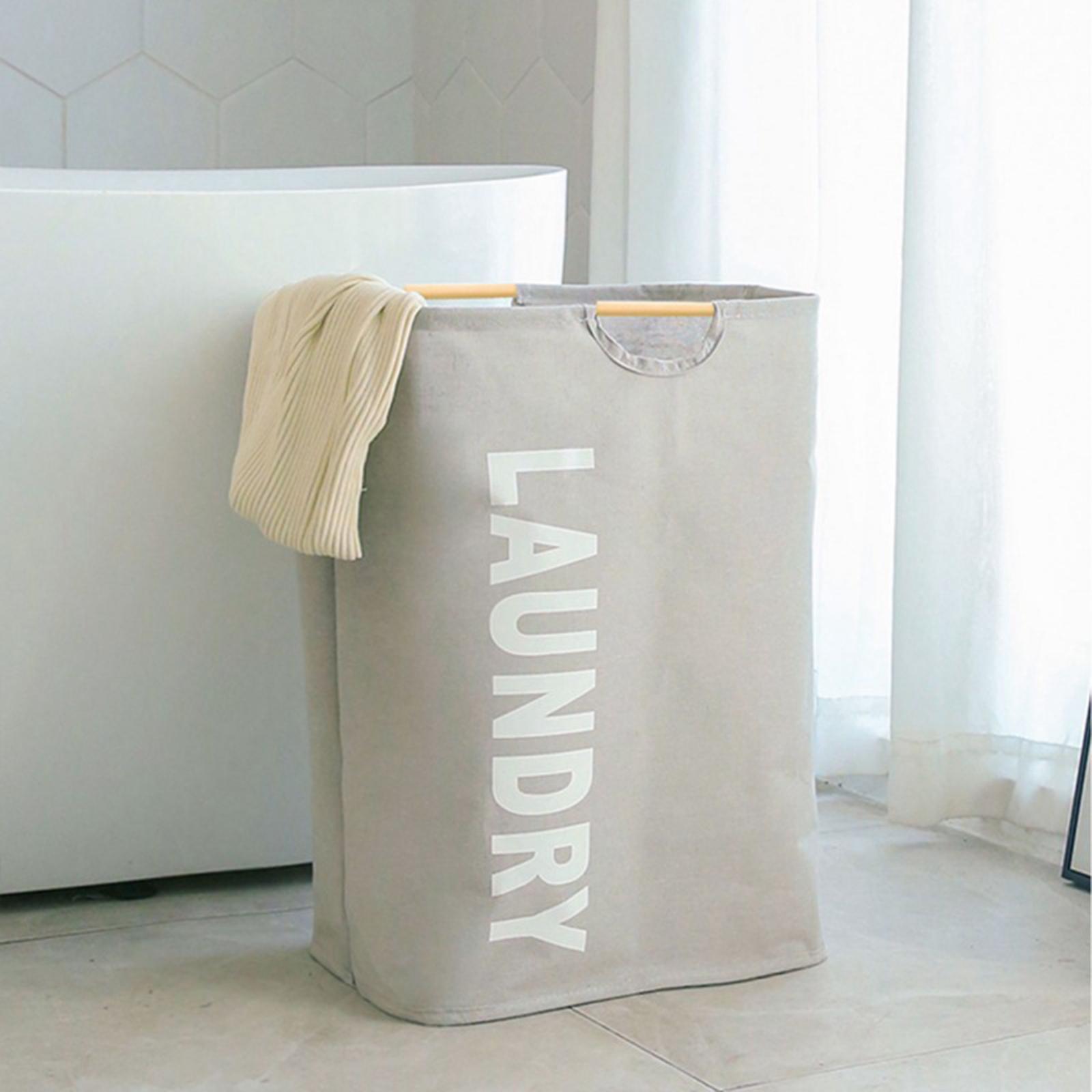 Tall Collapsible Laundry Hamper Laundry Basket Organizer ,Toy Clothes Storage Basket, Handle Foldable Clothing Basket for Bedroom Laundry Room