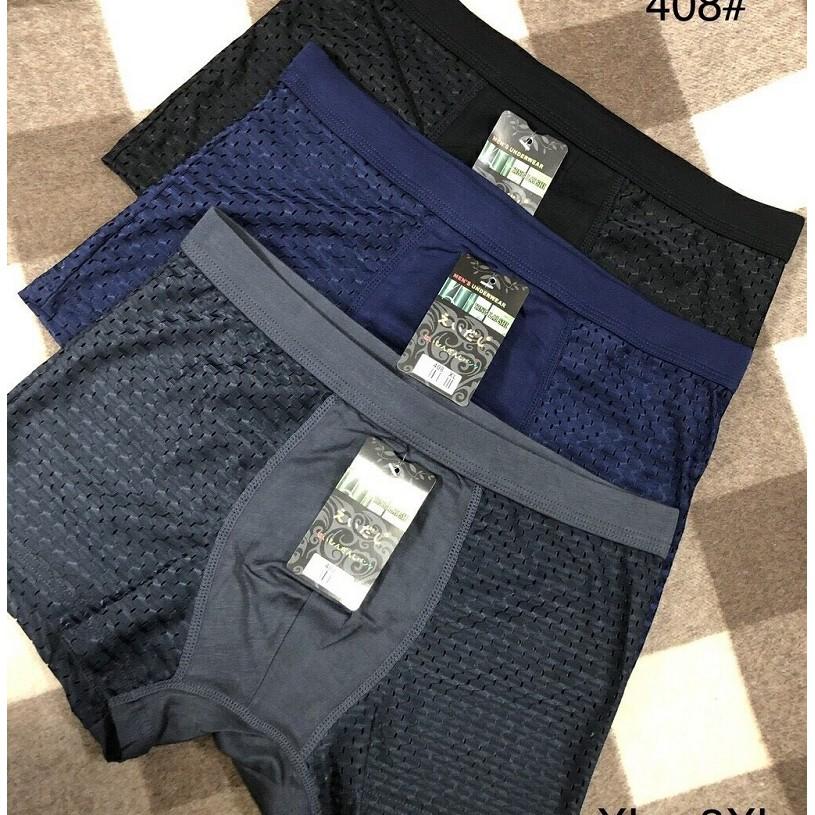HỘP 5 QUẦN SỊP ĐÙI NAM THÔNG HƠI BOXER NAM CAO CẤP NO408