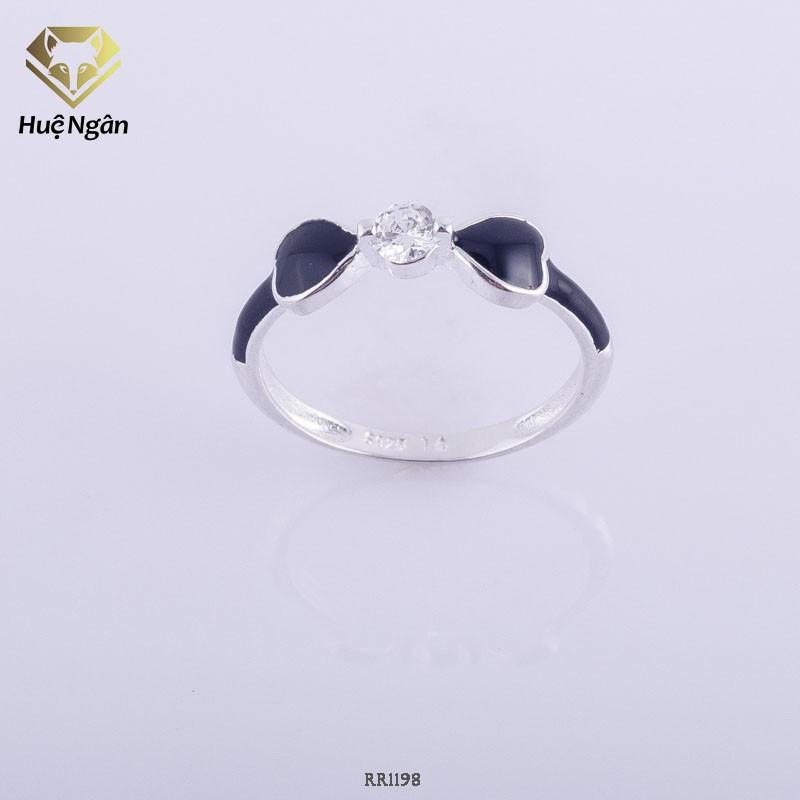Nhẫn bạc Ý 925 Huệ Ngân - Nơ xinh RR1198