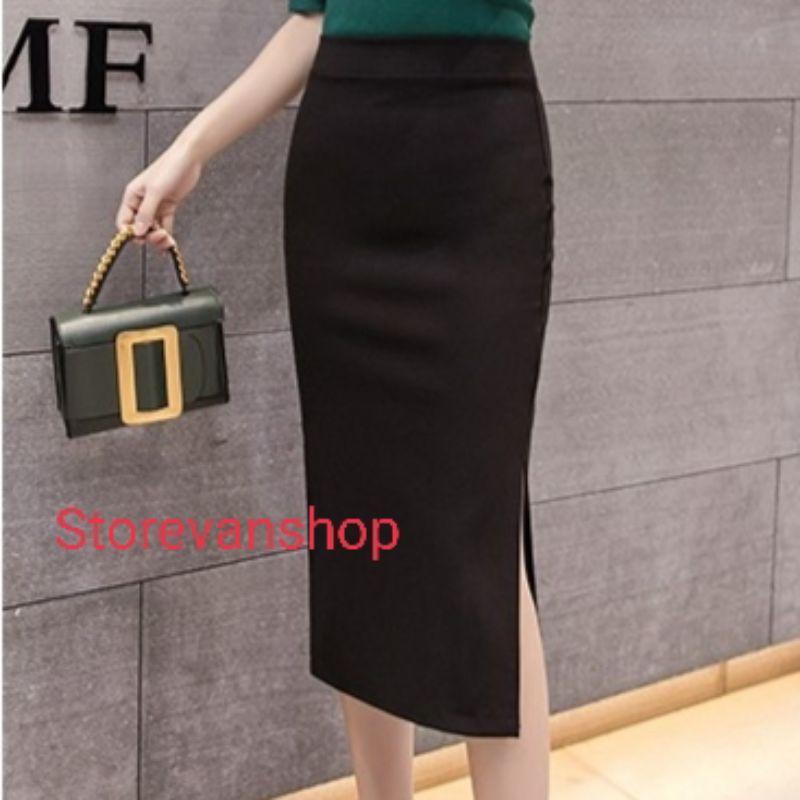 Chân váy bút chì dáng dài hàng thiết kế cao cấp ️chất liệu vải nhập có độ co giản tốt Shop váy công sở Bigsize BC0002
