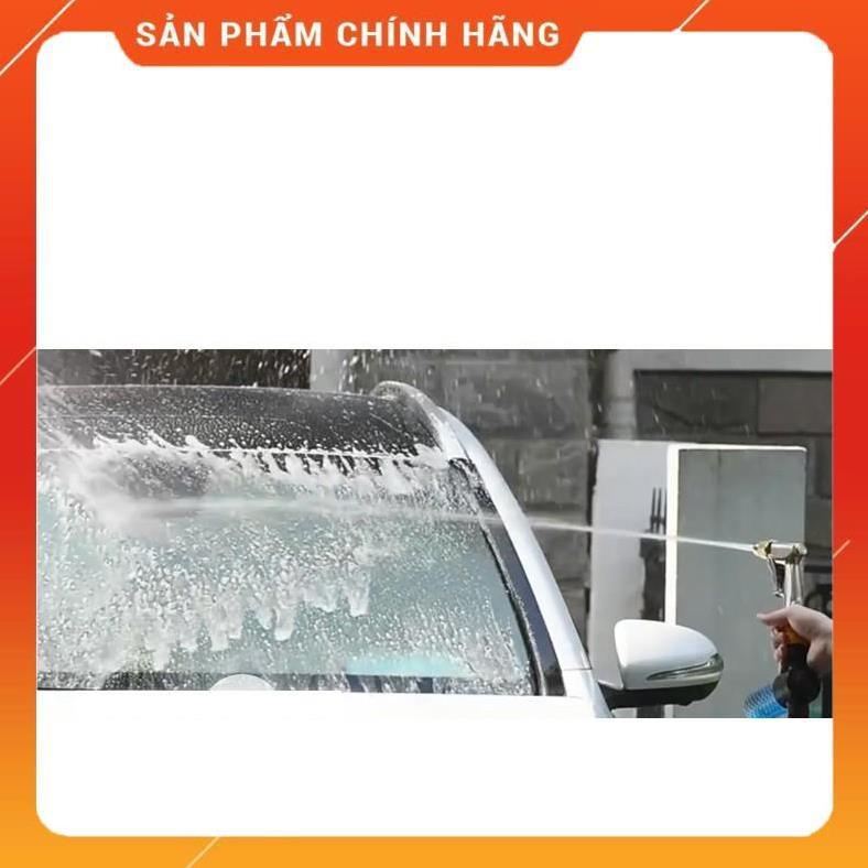 ️️ Bộ dây vòi xịt nước rửa xe,tưới cây ,tăng áp 3 lần, loại 3m,5m 206622-5 cút sập,nối nhựa vàng