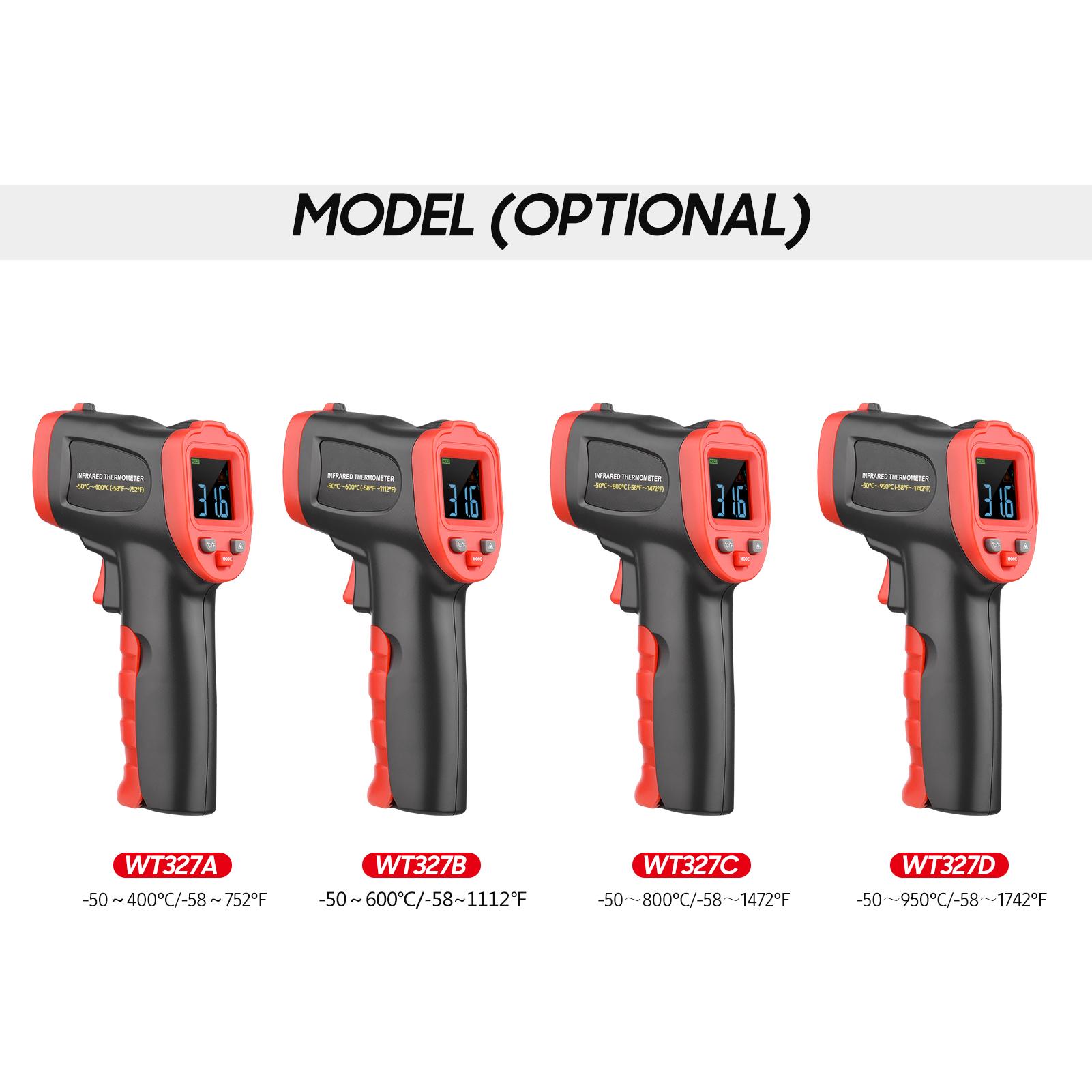-50℃~950℃ /-58℉~1742℉ Colorful Screen Infrared Thermometer IR Laser Thermometer Handheld Non-Contact Digital Temperature Tester Pyrometer Temperature Gun for Kitchen Cooking BBQ Chocolate Pizza Industrial