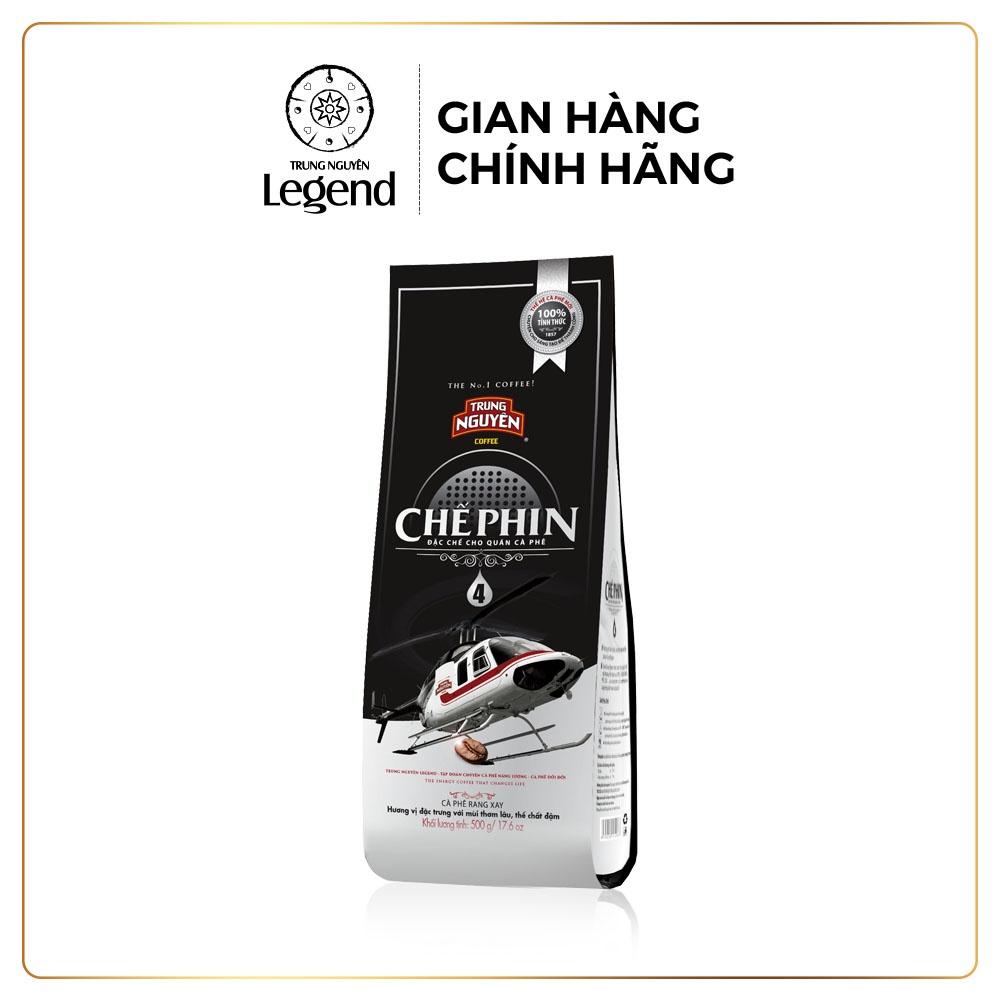 Cà phê Rang Xay Chế Phin 4 - Trung Nguyên Legend - 500gr - Arabica, Robusta, Catimor, Excelsa