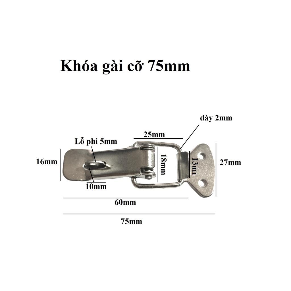 Khóa gài hòm tủ sắt, khóa lật hộp gỗ nhiều cỡ lựa chọn