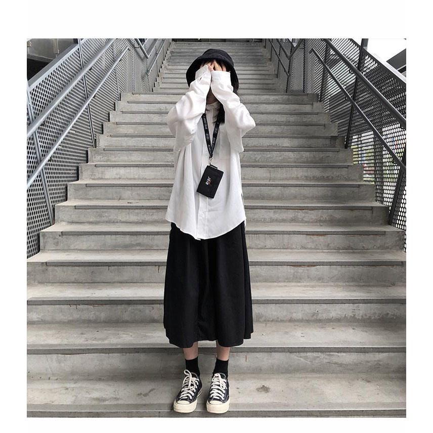 Chân váy kaki ulzzang Hàn Quốc - Kazin Store CV03