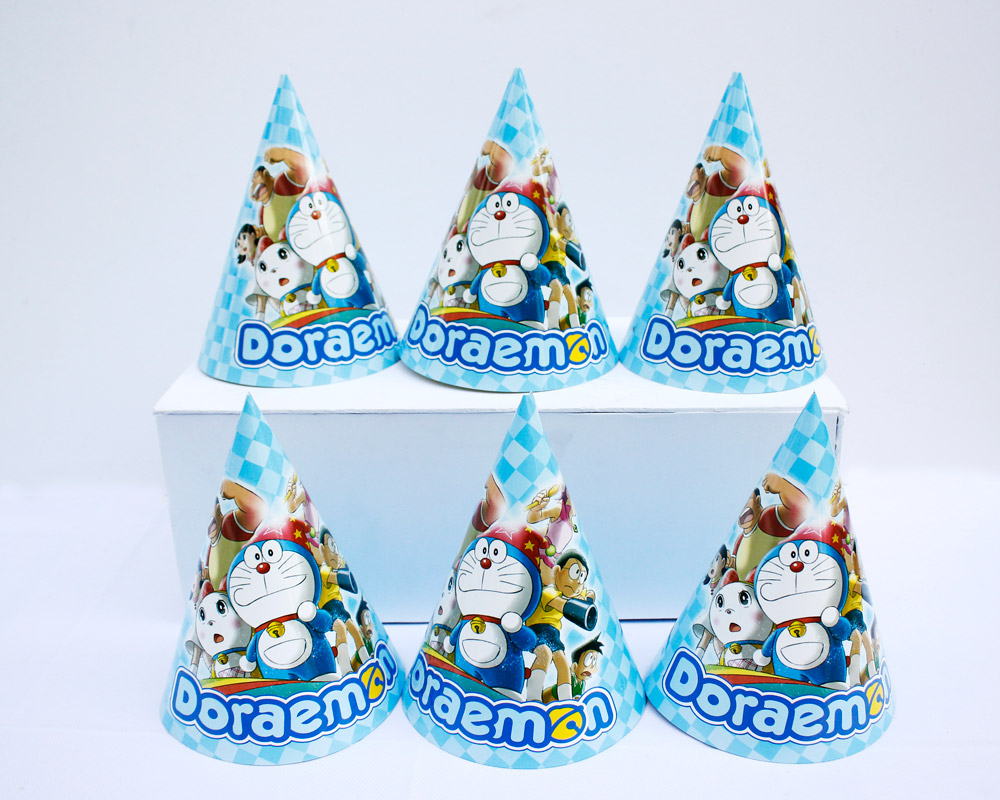 Set đồ trang trí sinh nhật thôi nôi giá rẻ Doraemon