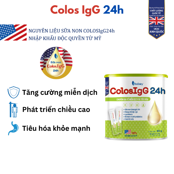 TPBS ColosIgG 24h dạng gói 90g giúp tăng đề kháng, miễn dịch, giảm bệnh vặt cho bé - VitaDairy